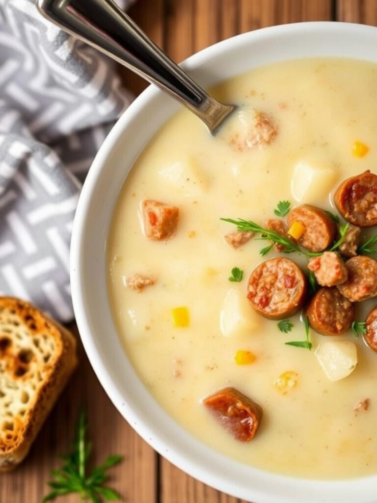 Creamy Sausage Potato Soup Recipe for Winter Dinner