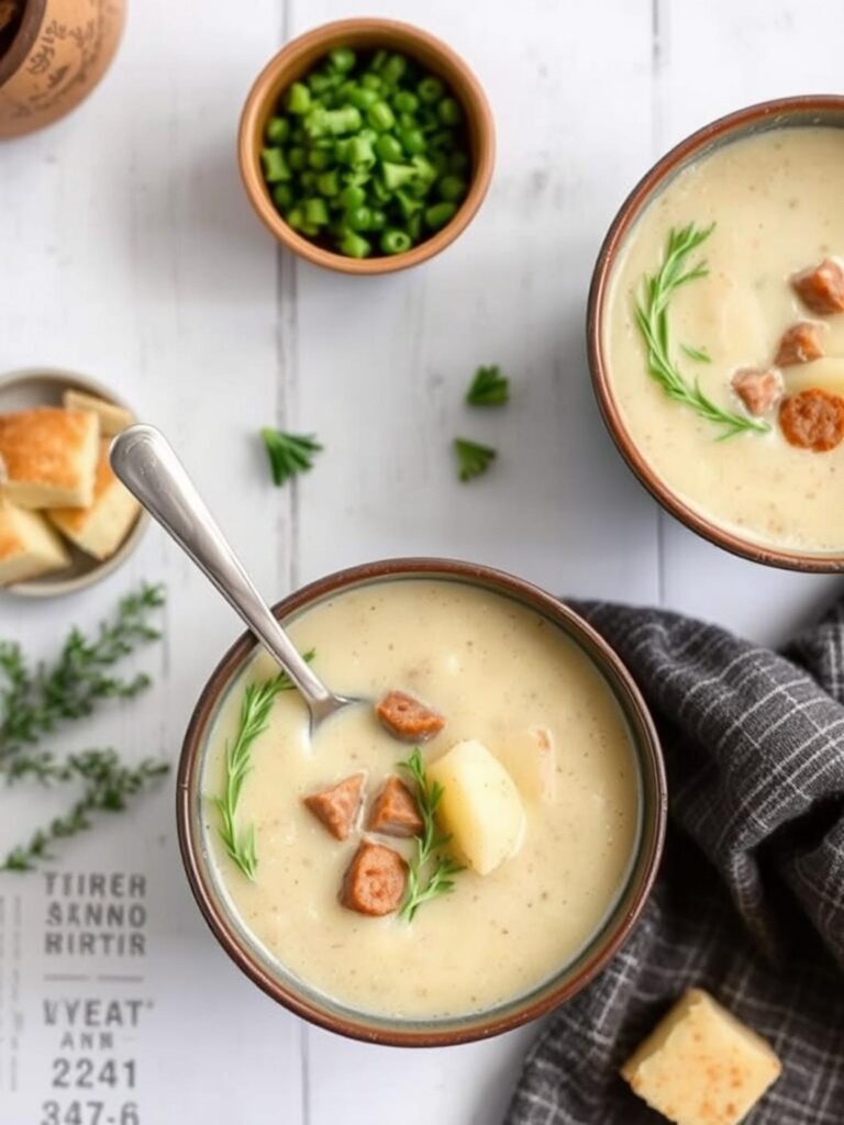 Creamy Sausage Potato Soup Recipe for Winter Dinner