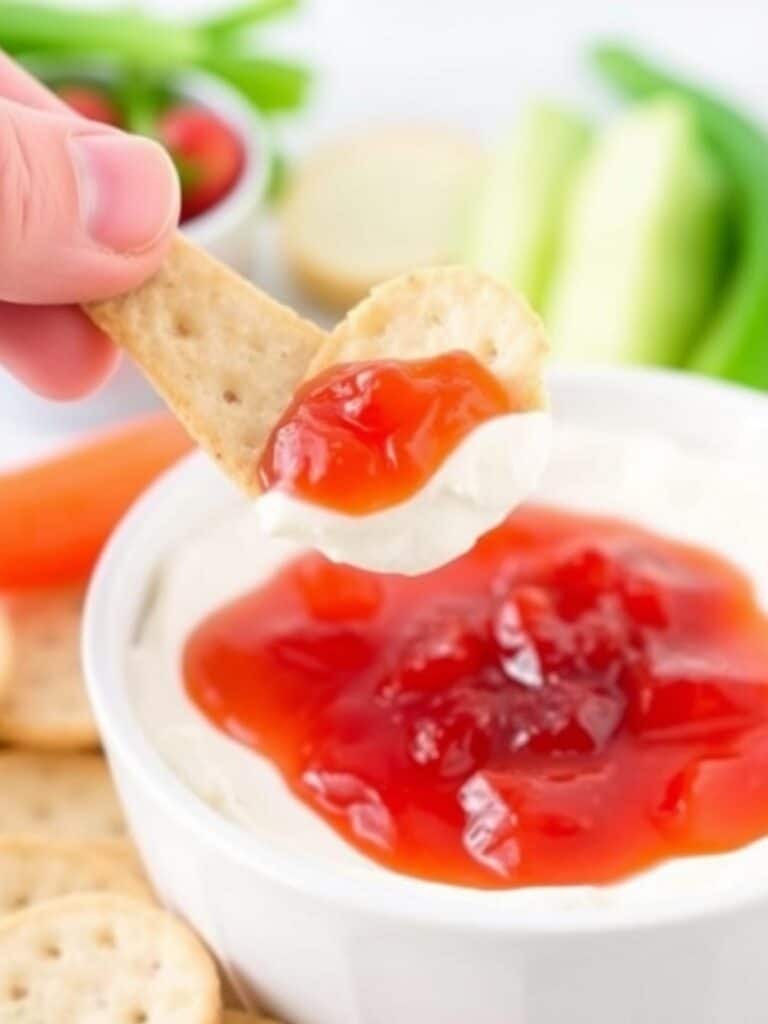 Quick Pepper Jelly Cream Cheese Appetizer Dip