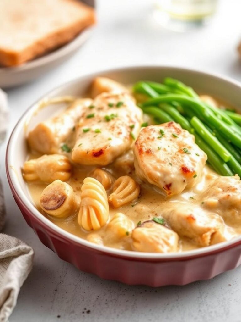 Simple Creamy Chicken Bake Recipe For Dinner
