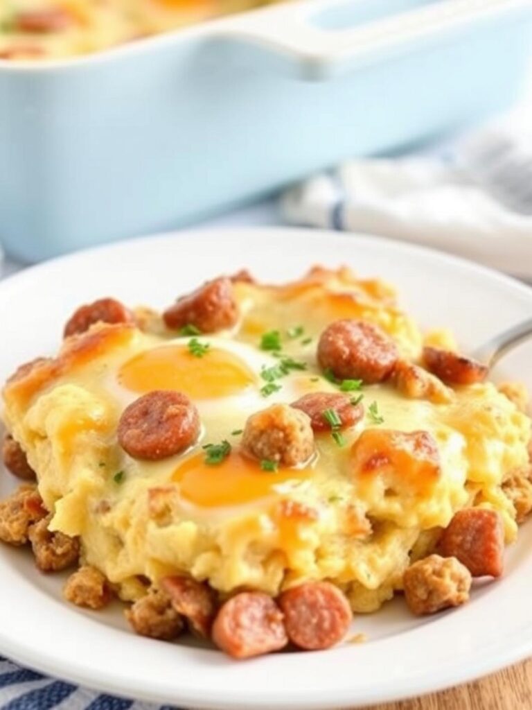 Simple Sausage And Egg Casserole Recipe