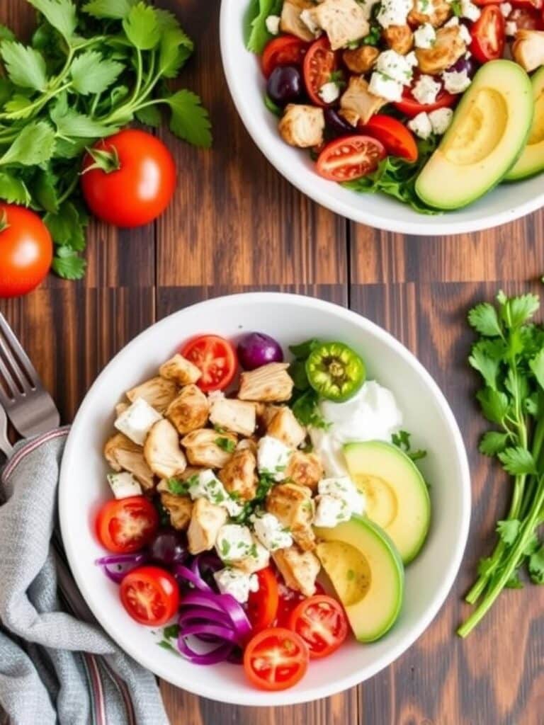 Simple Greek Chicken Bowls Recipe For Dinner
