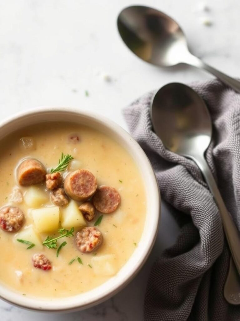 Creamy Sausage Potato Soup Recipe for Winter Dinner