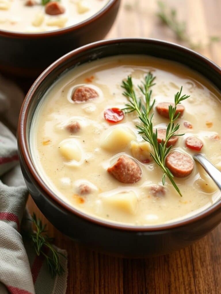 Creamy Sausage Potato Soup Recipe for Winter Dinner
