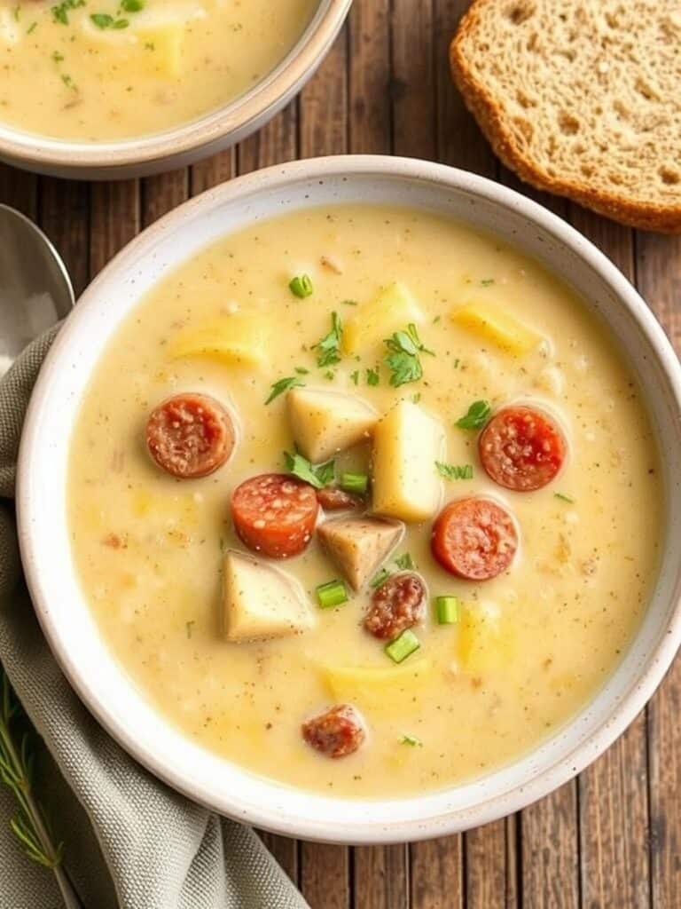 Creamy Sausage Potato Soup Recipe for Winter Dinner