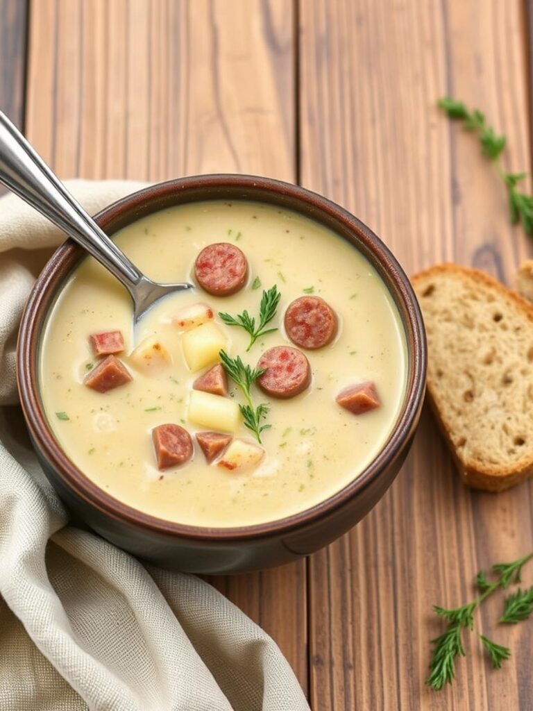 Creamy Sausage Potato Soup Recipe for Winter Dinner