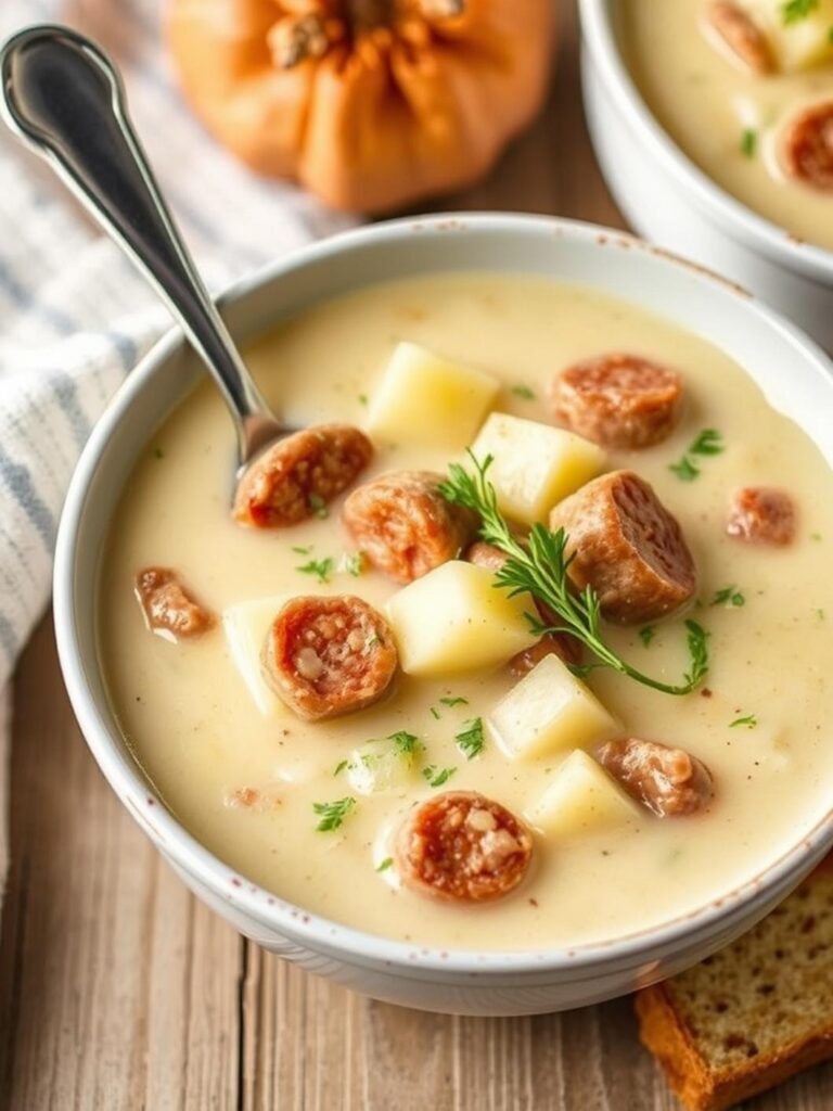 Creamy Sausage Potato Soup Recipe for Winter Dinner