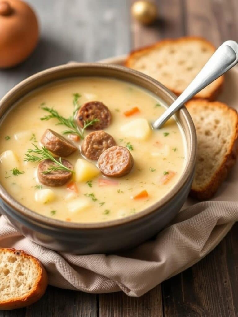 Creamy Sausage Potato Soup Recipe for Winter Dinner