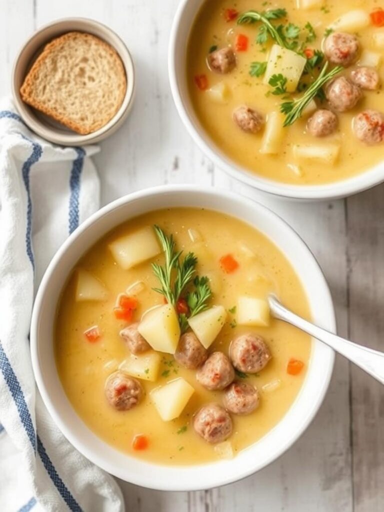Creamy Sausage Potato Soup Recipe for Winter Dinner