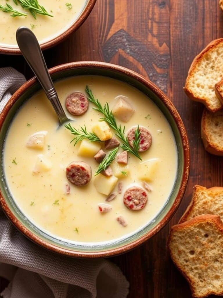 Creamy Sausage Potato Soup Recipe for Winter Dinner
