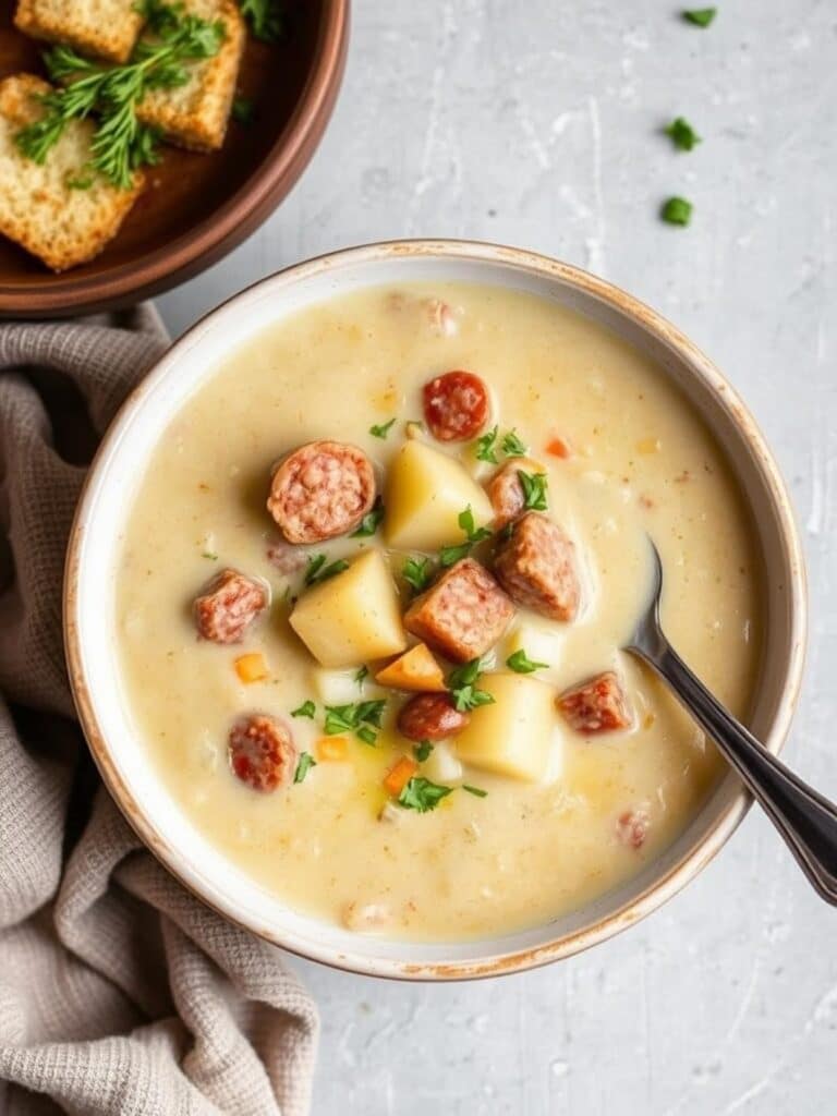 Creamy Sausage Potato Soup Recipe for Winter Dinner