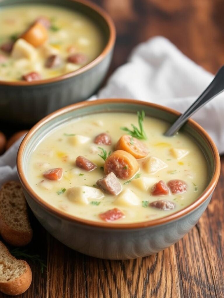 Creamy Sausage Potato Soup Recipe for Winter Dinner