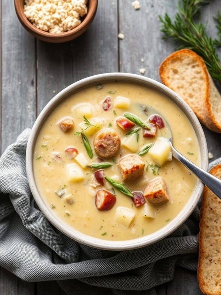 Creamy Sausage Potato Soup Recipe for Winter Dinner
