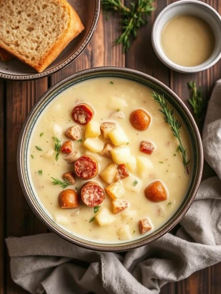 Creamy Sausage Potato Soup Recipe for Winter Dinner