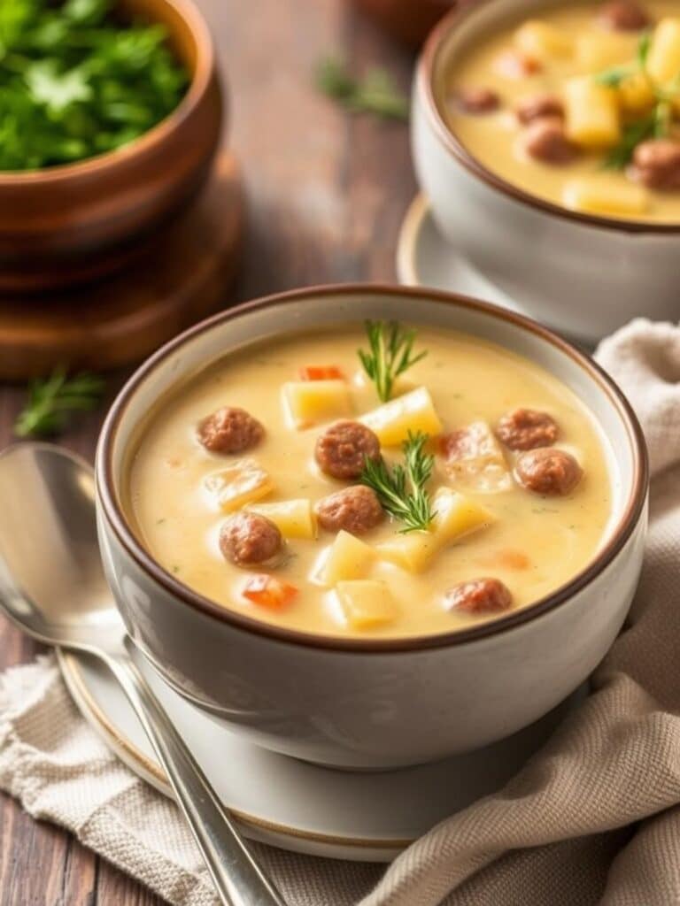 Creamy Sausage Potato Soup Recipe for Winter Dinner